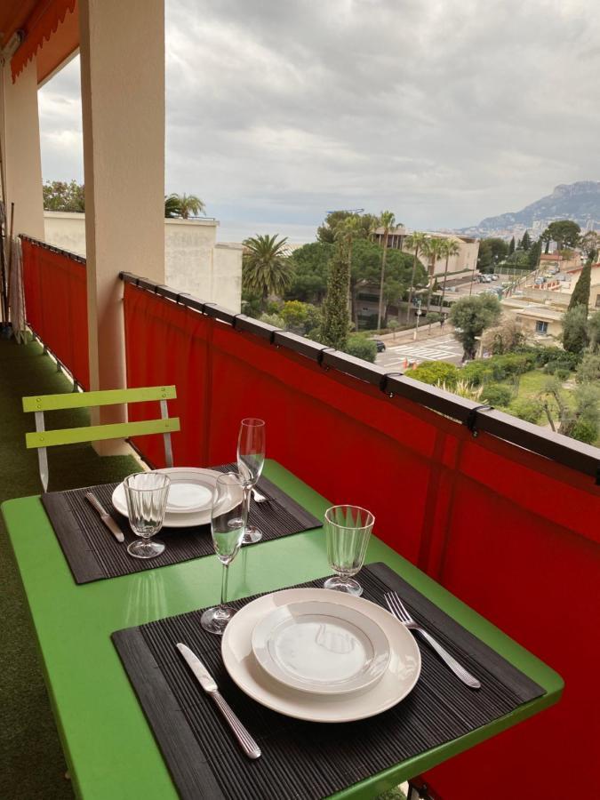 Charmant 2 Pieces Vue Sur Mer Et Monte-Carlo A Roquebrune Cap Martin Экстерьер фото